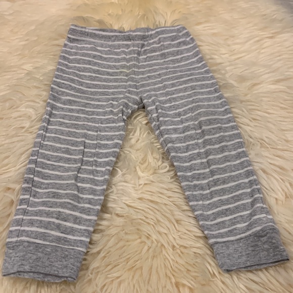 Child of Mine Gray/White Striped Casual Matching Long-Sleeve & Pants Set in 18M - Picture 5 of 6